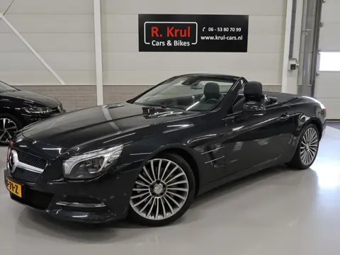 Mercedes-Benz SL-klasse 350 Cabrio Panoramadak H&K Leer Nekverwarming Camera 19 inch Massage Stoelve