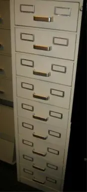 1x Kaart ladenkast 135x39x71