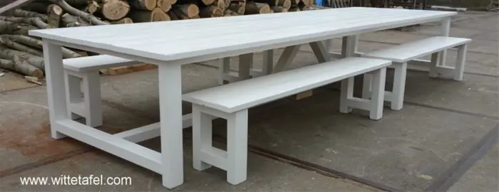 Kloostertafel de luxe voor binnen of buitengebruik