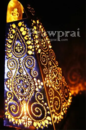 Beautiful Art Perforated Candle Holder Lantern Oriental Styl