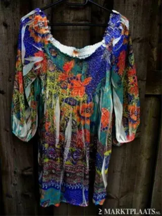Exclusief kleurrijk italiaans tuniek mt m
