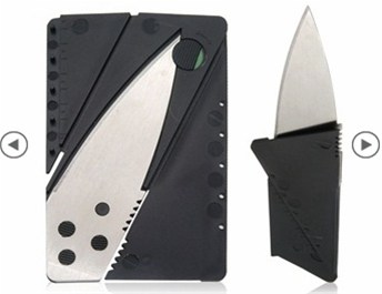 Opvouwbaar mes, creditcard formaat. Moet je zien!