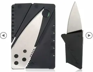 Opvouwbaar mes, creditcard formaat. Moet je zien!