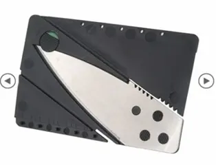 Opvouwbaar mes, creditcard formaat. Moet je zien!