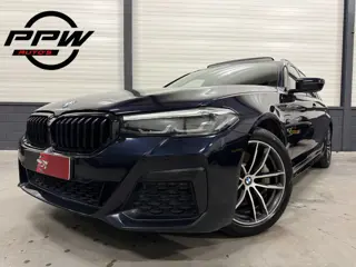 BMW 5 Serie Touring 530e M-Sport PANO/H&K/SOH 97%/360CAMERA/ALCANTARA-SPORT/STANDKACHEL/CARPLAY/18"M