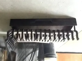 Open haard met vonkengordijn