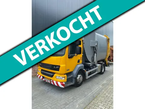 DAF FA LF55 VUILNISWAGEN AUTOMAAT EURO 5 6 CILINDER 222PK/AIRCO!!/HISTORIE AANWEZIG/MOOIE FRISSE VRA