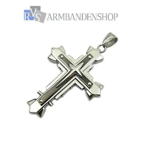 Div rvs kruisjes zilver en goud kleurig gouden kruis