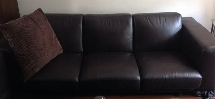 Mooie luxe leren bankstel 2,5 jaar oud