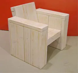 Lounge stoel kids - nieuw steigerhout