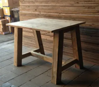 Bartafel schuine poten op maat gemaakt