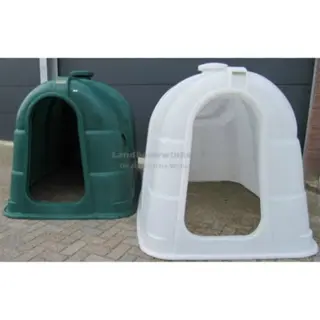 Kalverhut GROEN / WIT - schuilhok met SkyLight luik