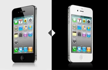 Apple Iphone 4 Ombouw van Zwart naar Wit of Wit naar Zwart