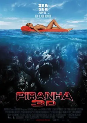 PIRANHA 3 D filmposter.