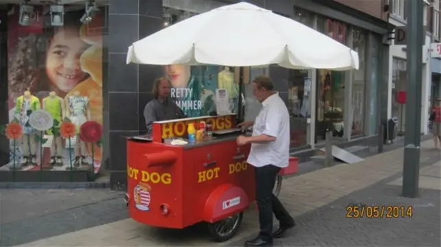 Te huur real American Hotdogfiets