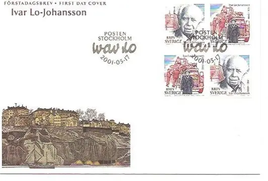 Zweden FDC Ivar Lo-Johansson