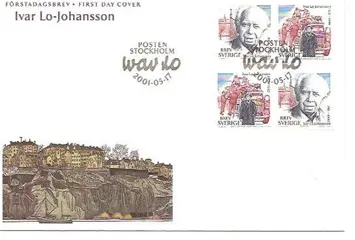 Zweden FDC Ivar Lo-Johansson