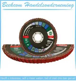 Reca Lamellenschijf Rondo-Mop 125mm K60 kom keramiek