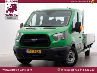 Ford Transit 350 2.0 TDCI 130pk E6 RWD D.C. Open Laadbak Trekhaak 2800kg 02-2018