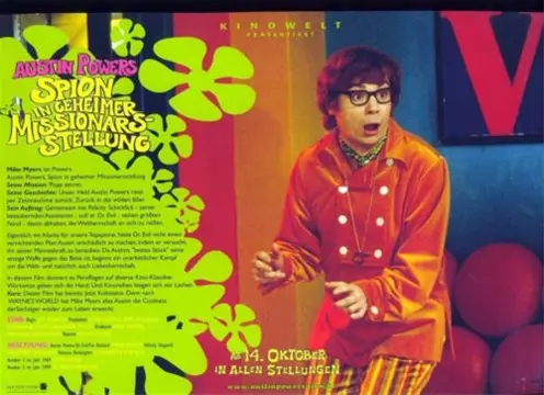 AUSTIN POWERS : The spy who shagged me lobbycard set.