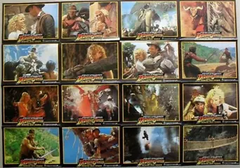 INDIANA JONES and the temple of doom lobbycardset.