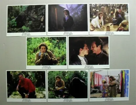 GORILLAS IN THE MIST lobbycard set.