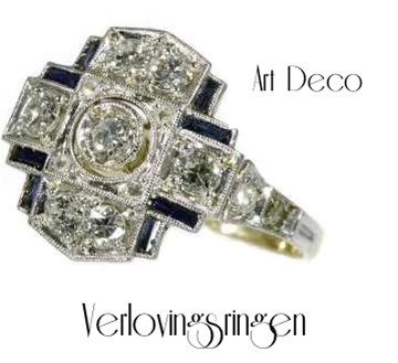 Grote keuze aan Art Deco verlovingsringen bij Adin.