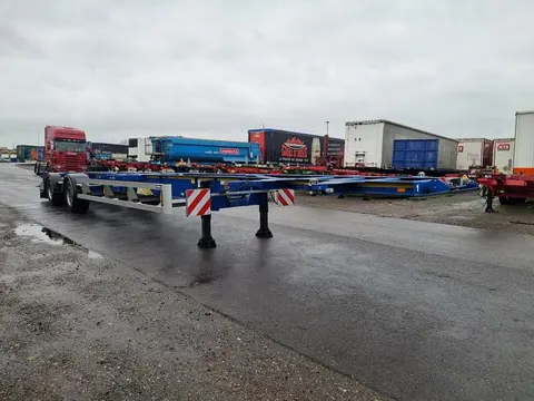 Van Hool A2C001 | container CHASSIS| 55 foot | 55 foot plus 2 X 20 FOOT .| ADR. | BPW DISC.| 2 piece