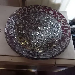 mozaiek schaal, glas - puntgaaf, erg mooi -