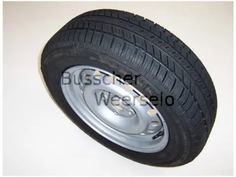 Wiel 14" Compl. 100*4 165/70 REM/Profil Aanhanger Voorradig