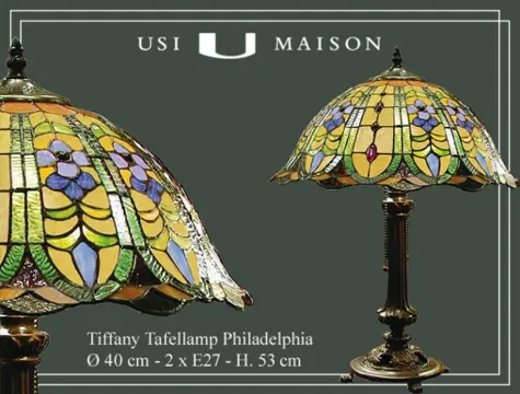Tiffany lamp Philadephia bij Usi Maison | Gratis Levering!