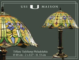 Tiffany lamp Philadephia bij Usi Maison | Gratis Levering!