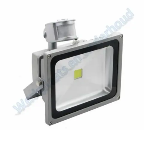 Led schijnwerper 20W 1800Lm natuurlijk wit met sensor