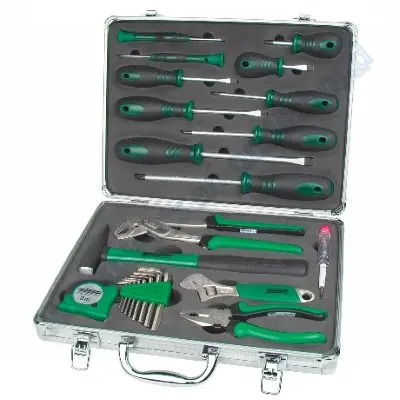 Gereedschapsset 24-delig in aluminium koffer