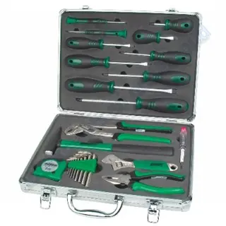 Gereedschapsset 24-delig in aluminium koffer