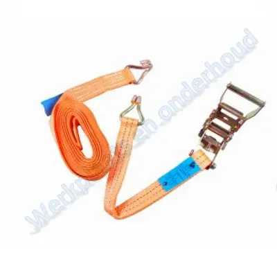 Sjorband 35 mm, 6 mtr 2000 daN, 2-delig, m. haken