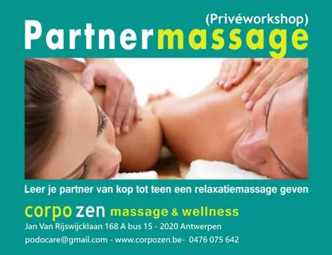 Privéworkshop partnermassage in Antwerpen