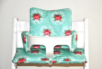 Stokke tripp trapp gecoate stoelverkleiner kussens Mint Rose