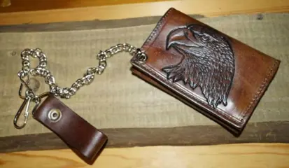 Country portefeuilles " Adelaar " Donker bruin