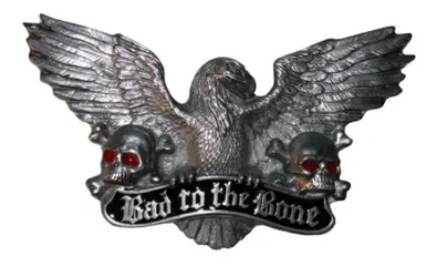 Gesp " Adelaar met doodshoofden " Bad to the bone