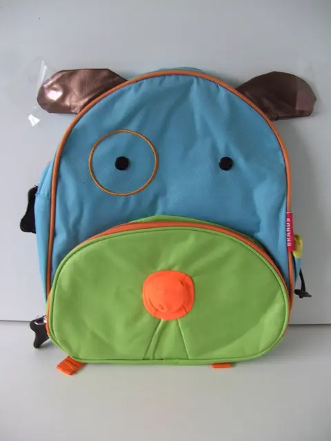 KINDER RUGTAS RUGZAK DIEREN KOP BLAUW Nieuw