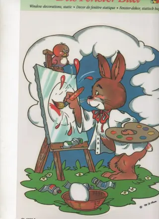 RAAMSTIKKERS, TAFEL STIKKERS GROTE VELLEN THEMA 6 STUKS NIEU