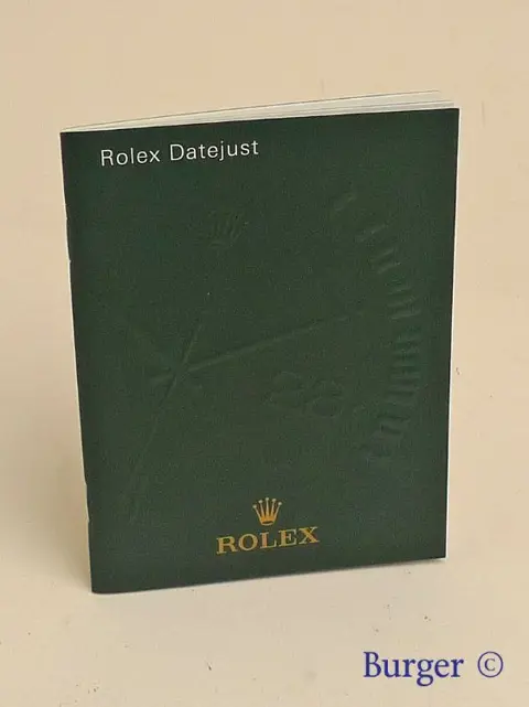 Rolex Datejust Manual Info Booklet 2012 German