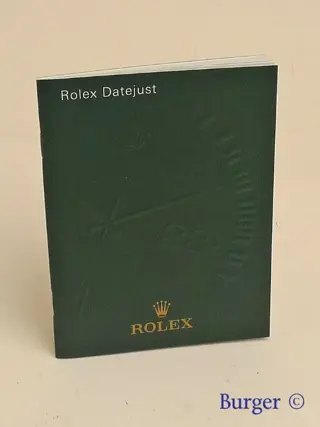Rolex Datejust Manual Info Booklet 2012 German