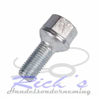 Wielbout M12 conisch voor geremde aanhangers