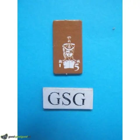 Kaartje luitenant geel nr. 60922-02