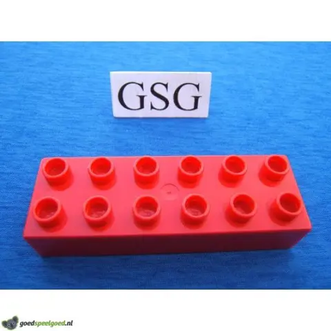 Basisblok rood 12 noppen