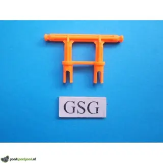 Dubbele as met clip oranje nr. 16477