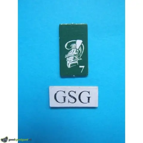 Kaartje majoor groen nr. 60929-02