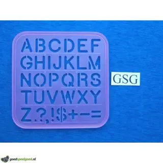 Tekensjabloon hoofdletters nr. 1937-01